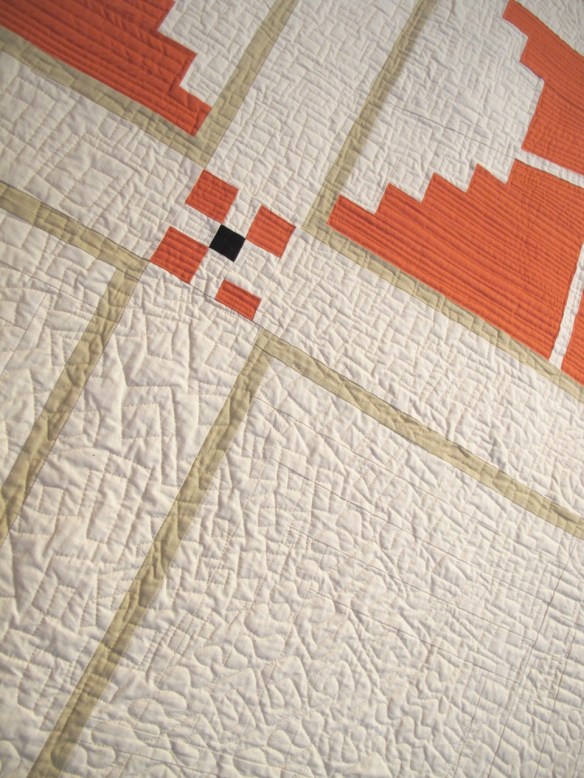 Deconstruction by Pam Rocco, quilted by Karen Foster Deconstruction by Pam Rocco, quilted by Karen Foster