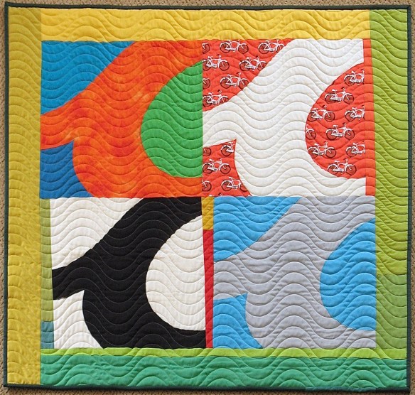 Cursive by Pam Rocco, quilted by Linda Barbin Cursive by Pam Rocco, quilted by Linda Barbin