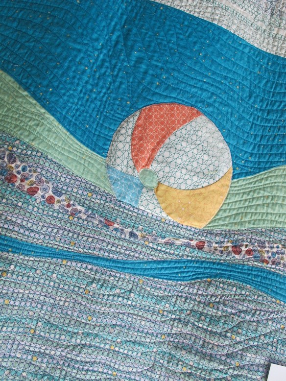 Making Waves, piecing and pattern by Pati Fried, quilting by Kerry Reed, using Tidal Lace fabrics by Kim Andersson