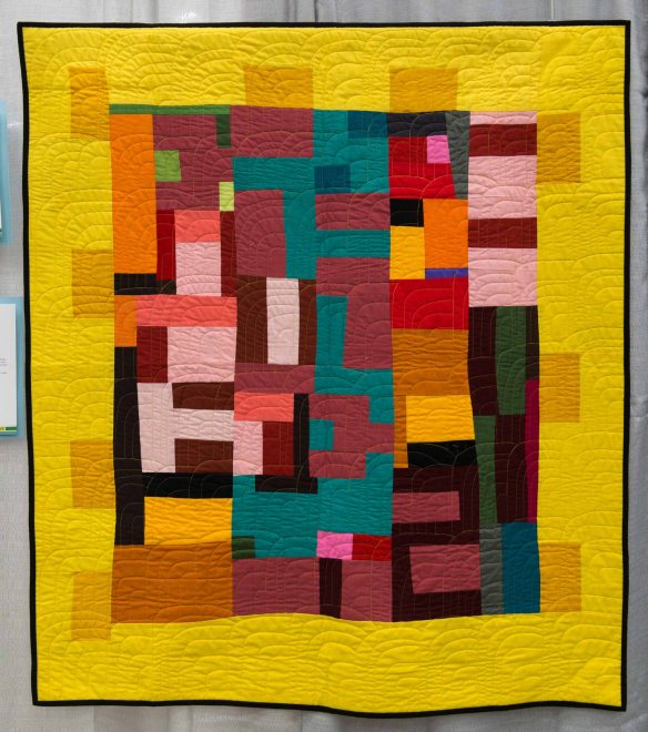 My Way by Pamela Rocco. Santa Cruz, California. Quilted by Susan Spencer, Scotts Valley, California. My Way by Pamela Rocco. Santa Cruz, California. Quilted by Susan Spencer, Scotts Valley, California.