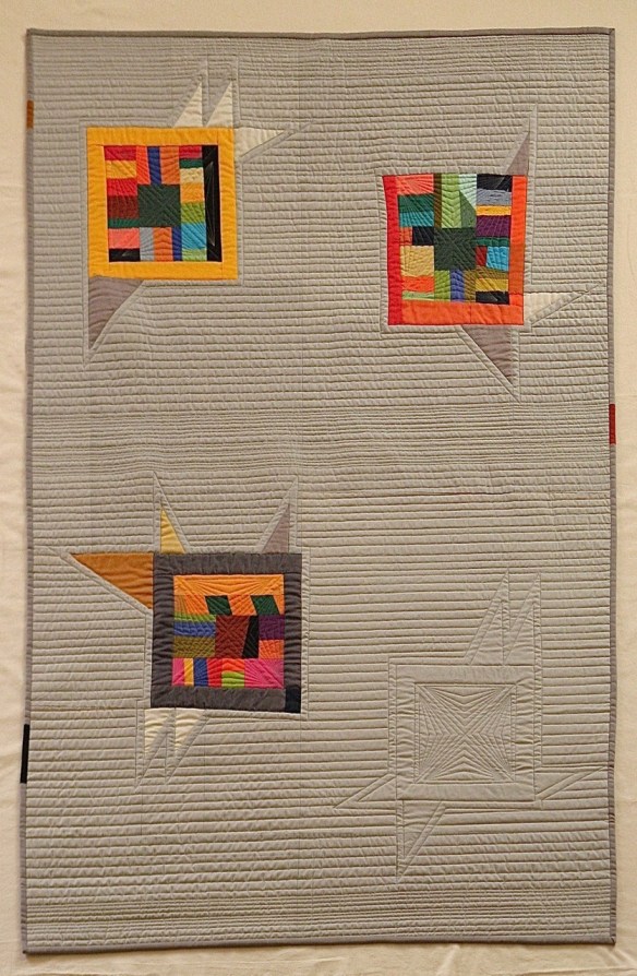 Tumblebirds by Pam Rocco, quilted by Tami Levin 39" x 66". 2015 Tumblebirds by Pam Rocco, quilted by Tami Levin 39" x 66". 2015