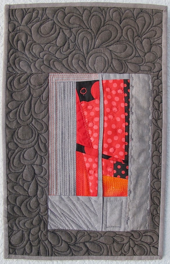 Miniature quilt by Cathy Miranker Miniature quilt by Cathy Miranker