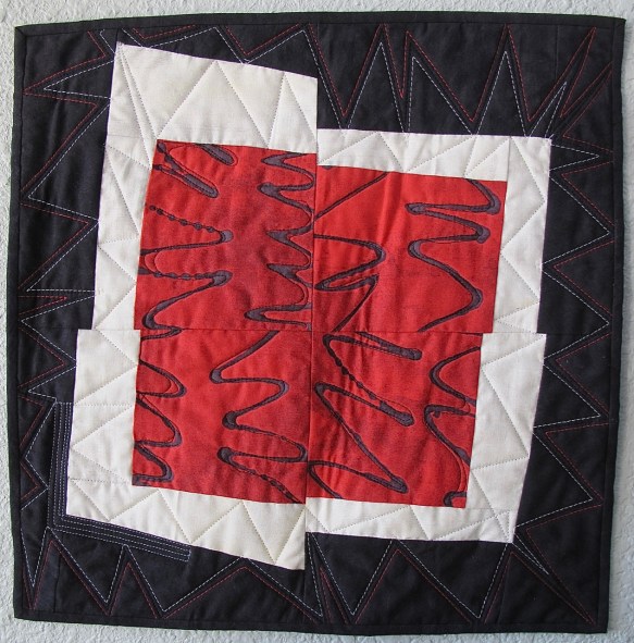 Miniature quilt by Cathy Miranker Miniature quilt by Cathy Miranker