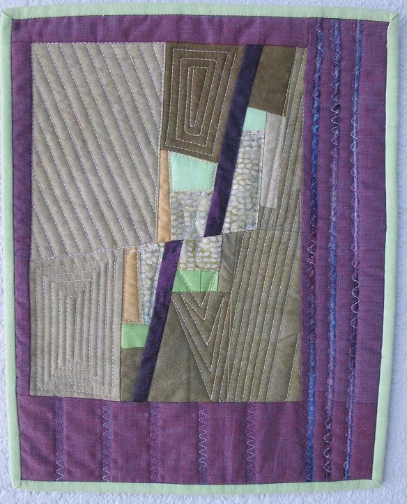 Miniature quilt by Cathy Miranker Miniature quilt by Cathy Miranker