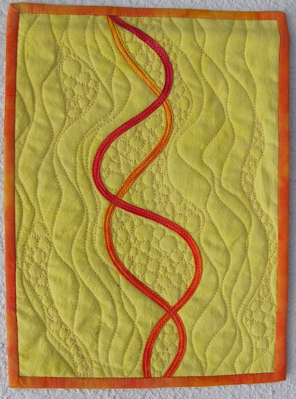 Miniature quilt by Cathy Miranker Miniature quilt by Cathy Miranker