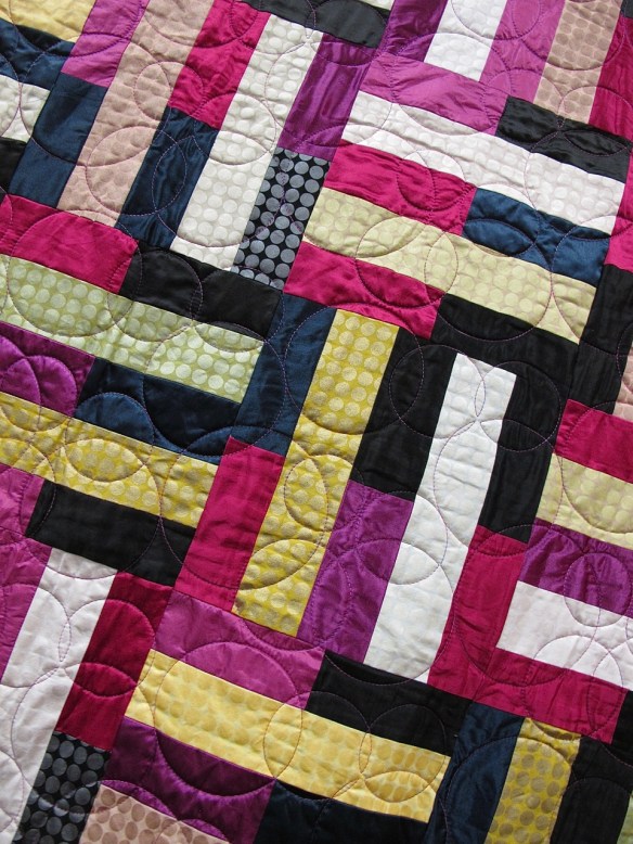 Untitled by Carolyn Kotner, quilted by Lori Atwood Untitled by Carolyn Kotner, quilted by Lori Atwood