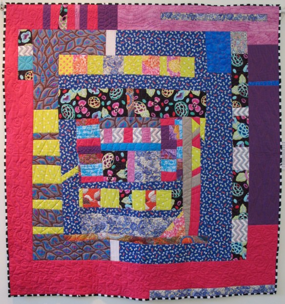 Lift Off by Chancy Fessler and EBMQ, quilted by Sue Fox