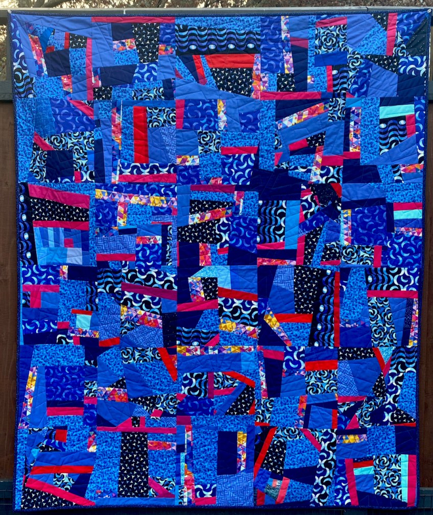 For Jack by Carol Van Zandt, quilted by Hello Stitch 86' x 54"